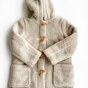 Boden Cream Fleece Jacket with Floral Lining